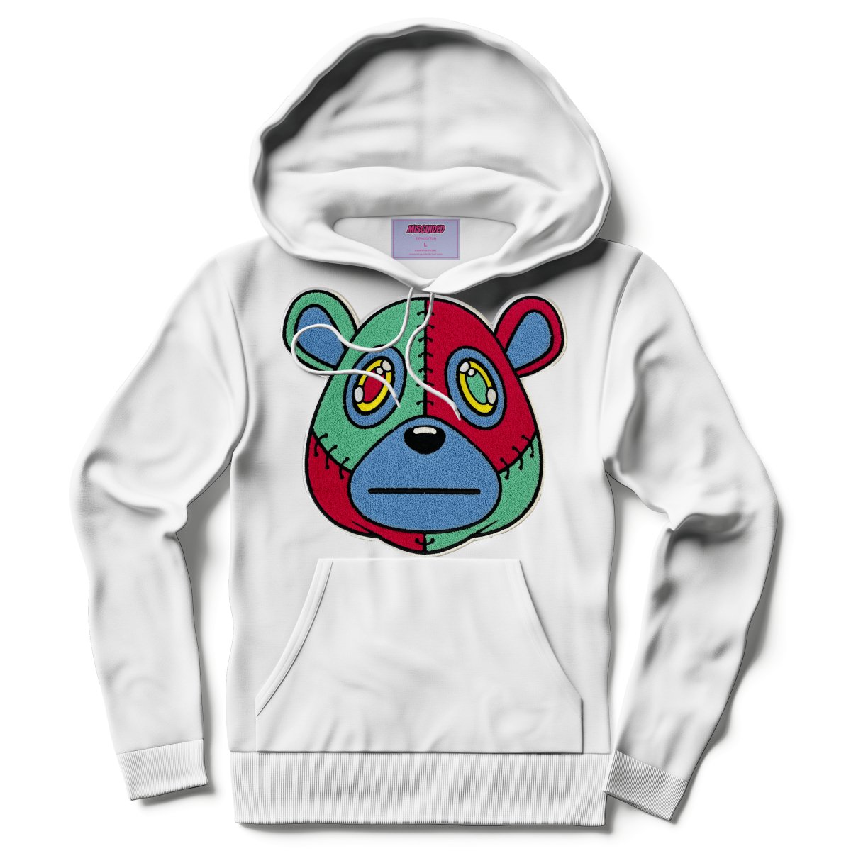 Misguided Chenille Hoodie - White