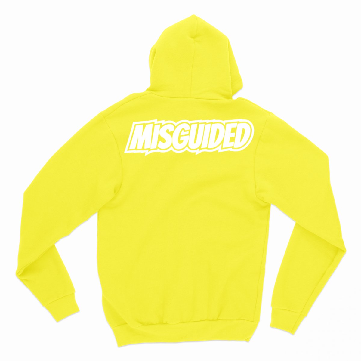 Misguided Chenille Hoodie - Yellow