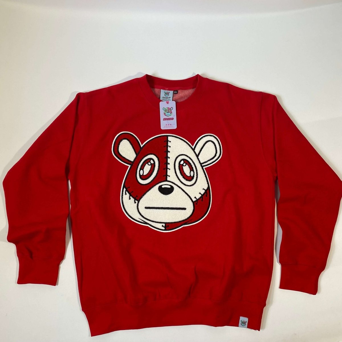 Misguided Chenille (Red Oreo 6's) Crew Neck - Red