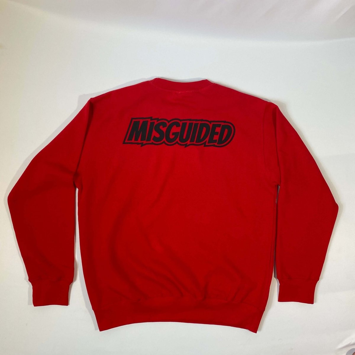 Misguided Chenille (Red Oreo 6's) Crew Neck - Red
