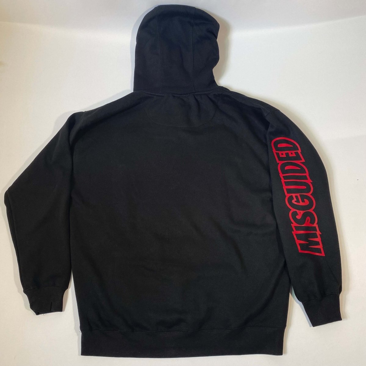 Misguided Chenille (Red Oreo 6's) Hoodie - Black