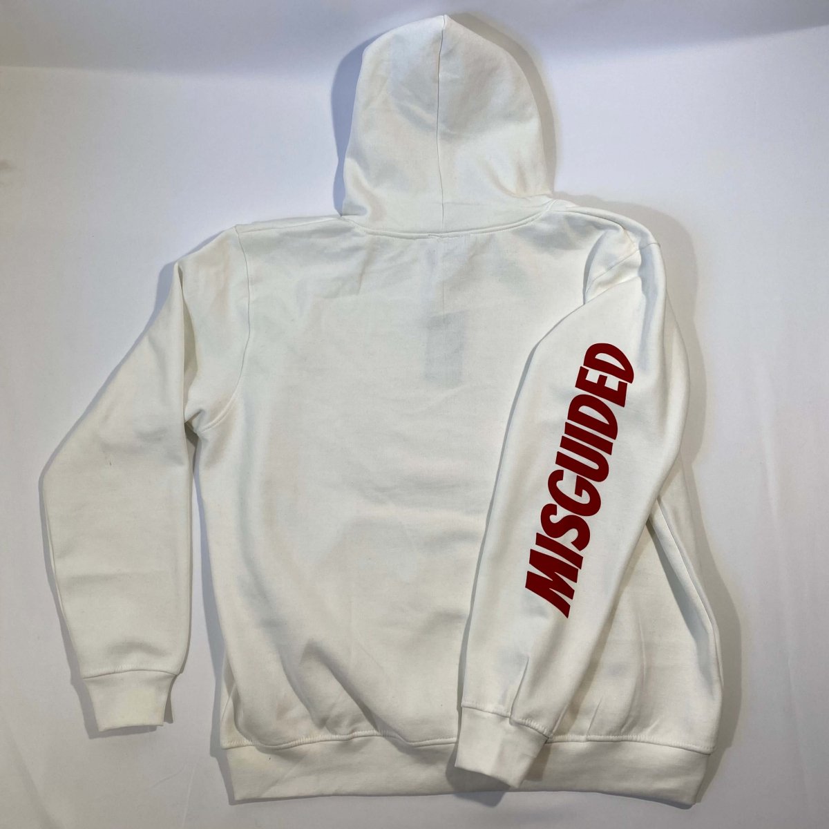 Misguided Chenille (Red Oreo 6's) Hoodie - White