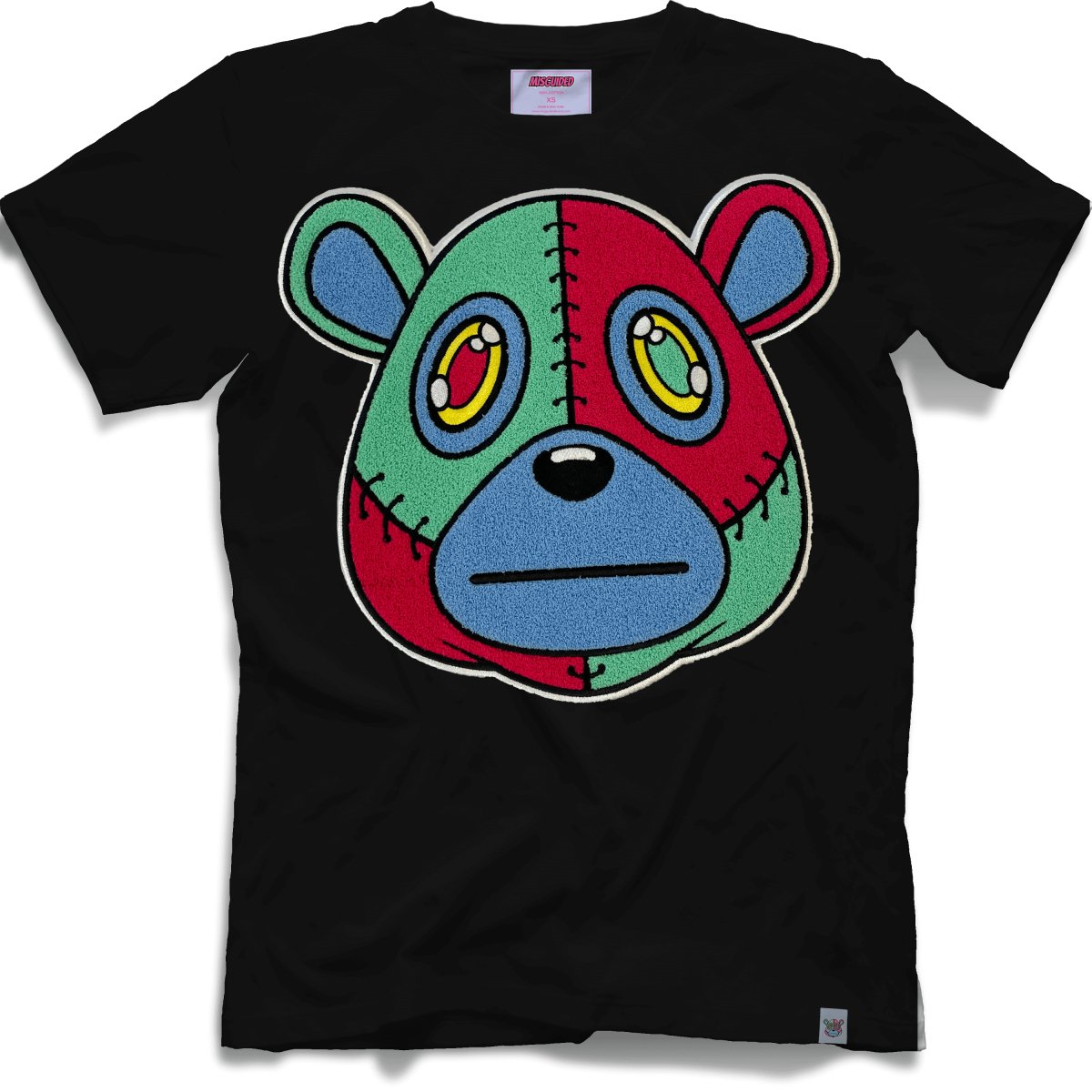 Misguided Chenille T-Shirt - Black