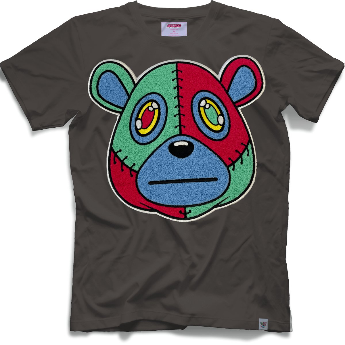 Misguided Chenille T-Shirt - Dark Grey