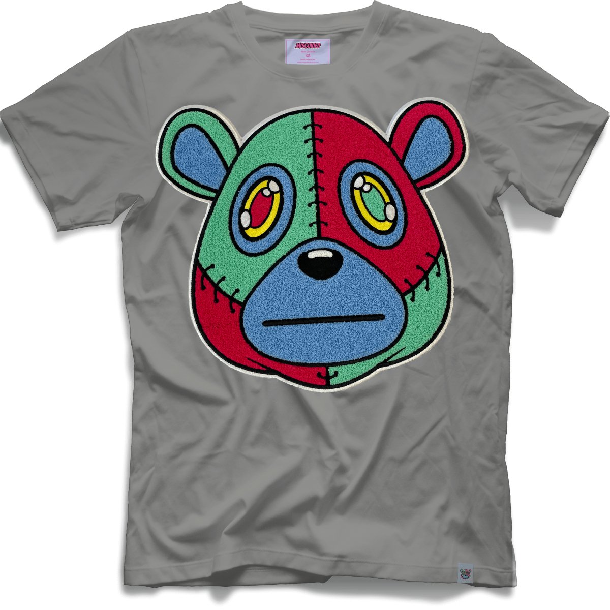 Misguided Chenille T-Shirt - Grey