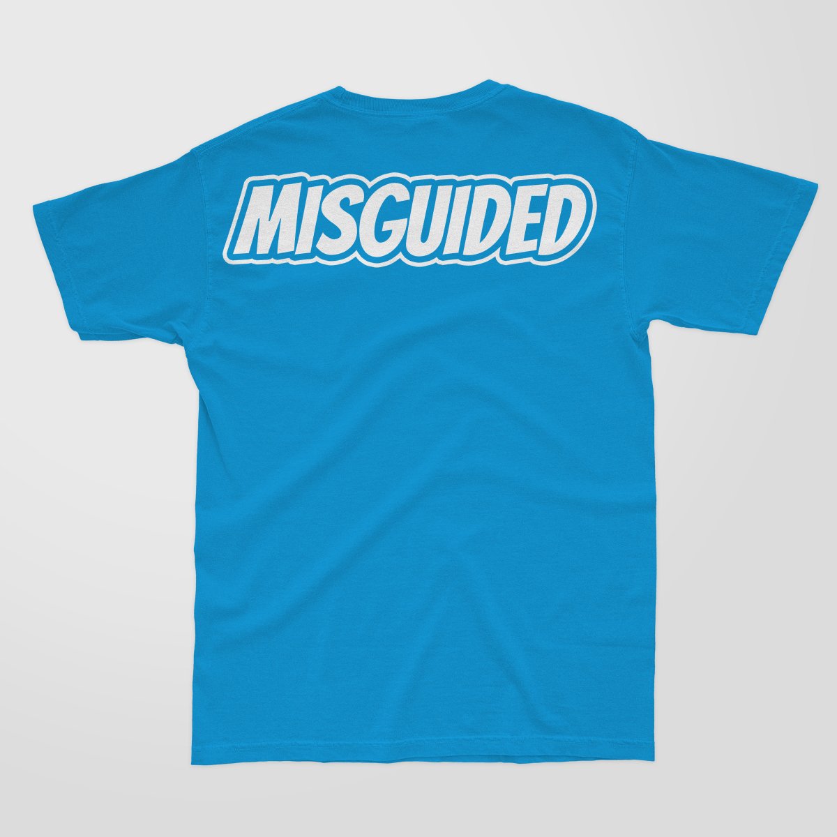 Misguided Chenille T-Shirt - Sky Blue