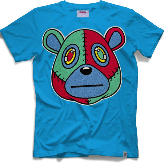 Misguided Chenille T-Shirt - Sky Blue