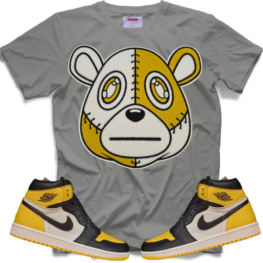 Misguided Chenille (Taxi 1's) T-Shirt - Grey