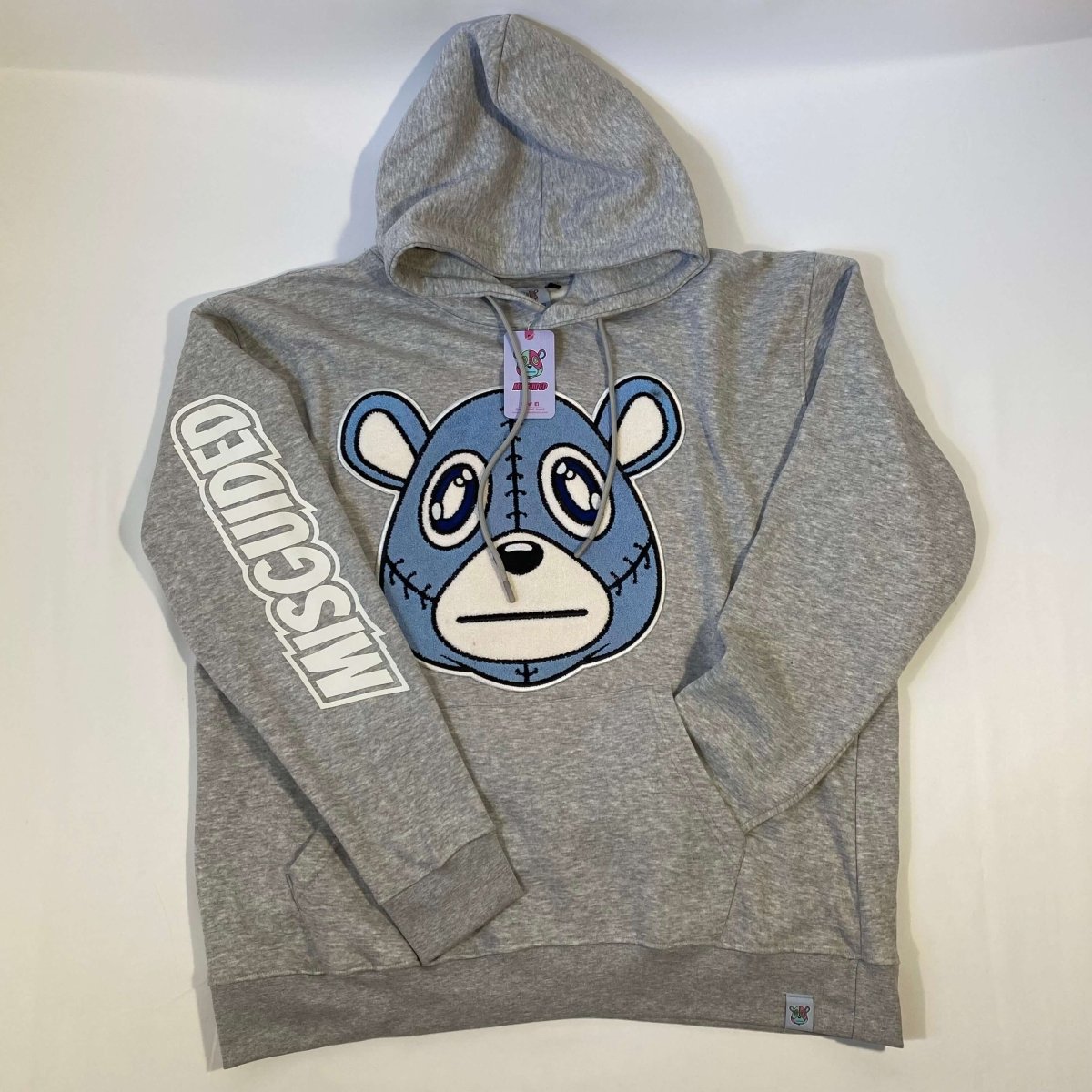 Misguided Chenille (UNC 6's) Hoodie - Grey