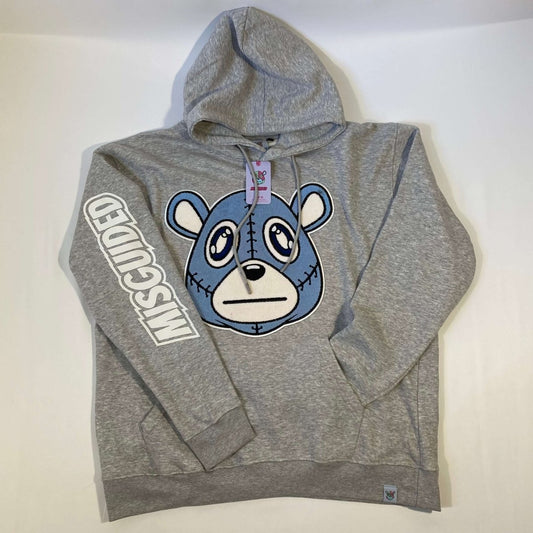 Misguided Chenille (UNC 6's) Hoodie - Grey