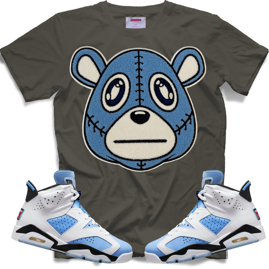 Misguided Chenille (UNC 6's) T-Shirt - Dark Grey