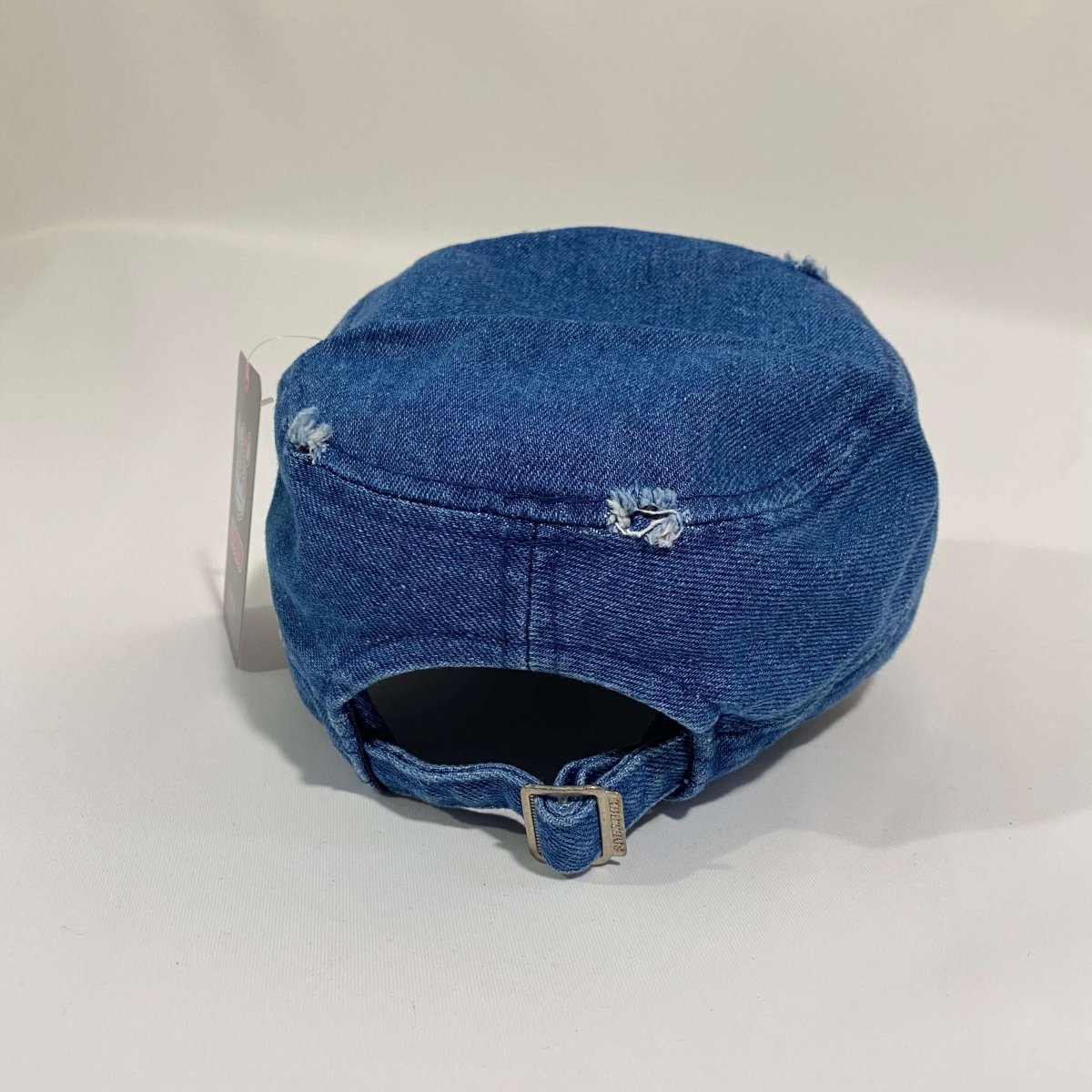 Misguided Distressed Cadet Hat - Denim