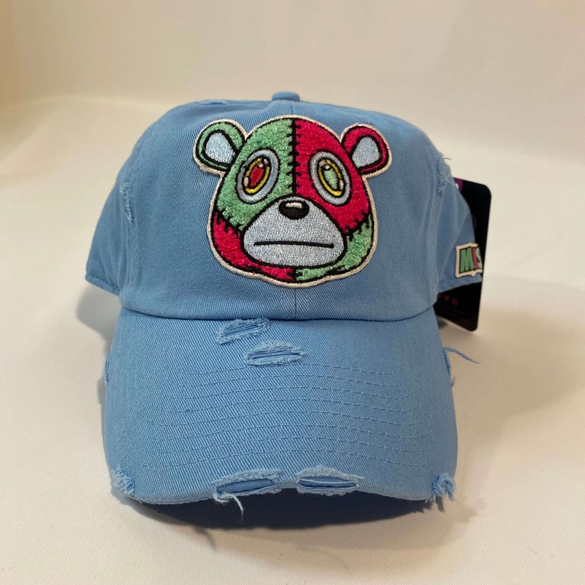 Misguided Distressed Dad Hat - Baby Blue