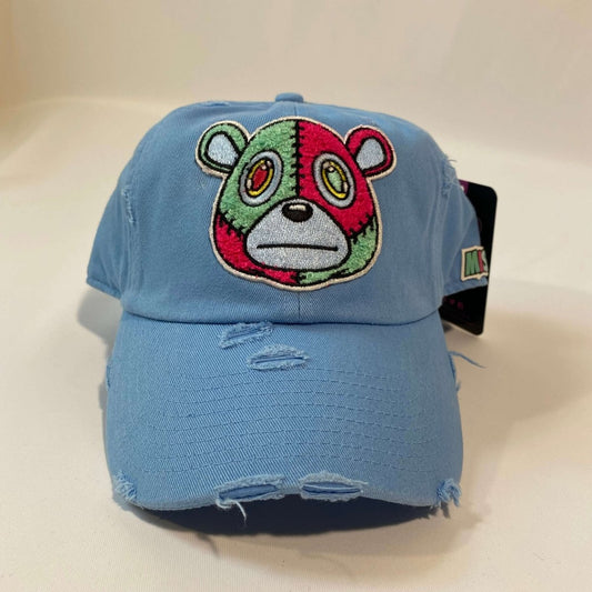 Misguided Distressed Dad Hat - Baby Blue