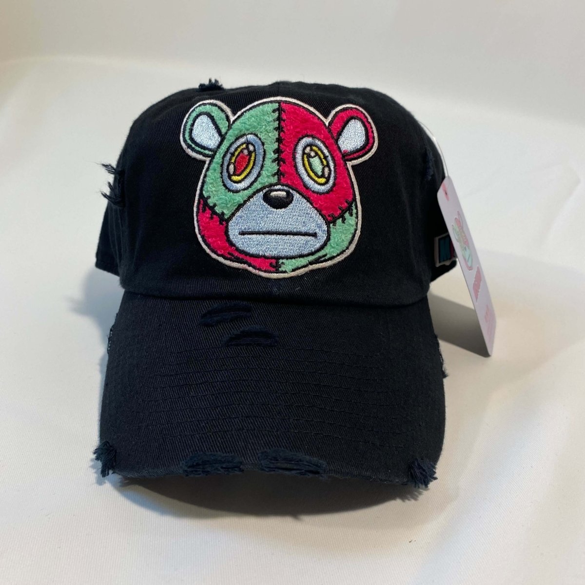 Misguided Distressed Dad Hat - Black