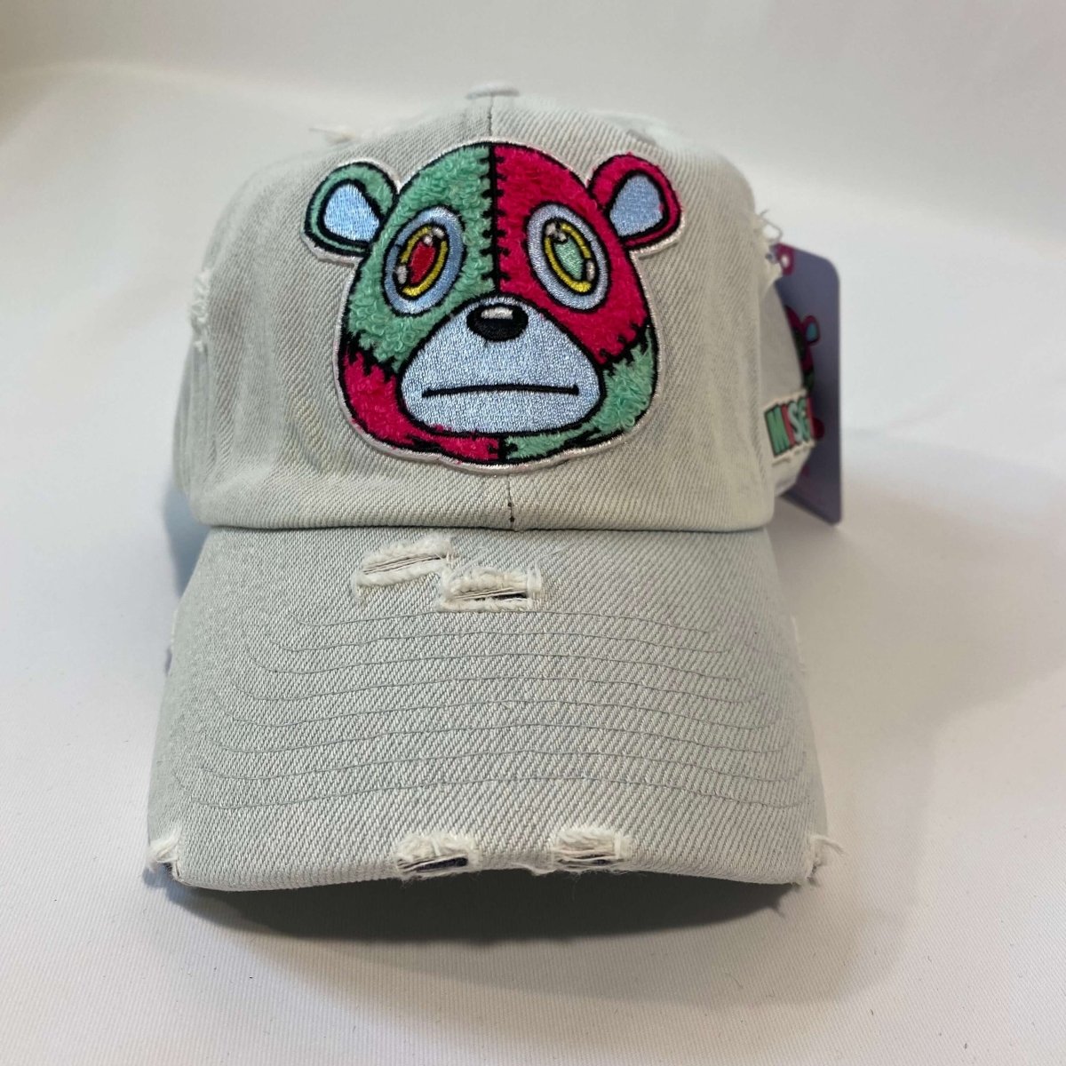 Misguided Distressed Dad Hat - Light Denim