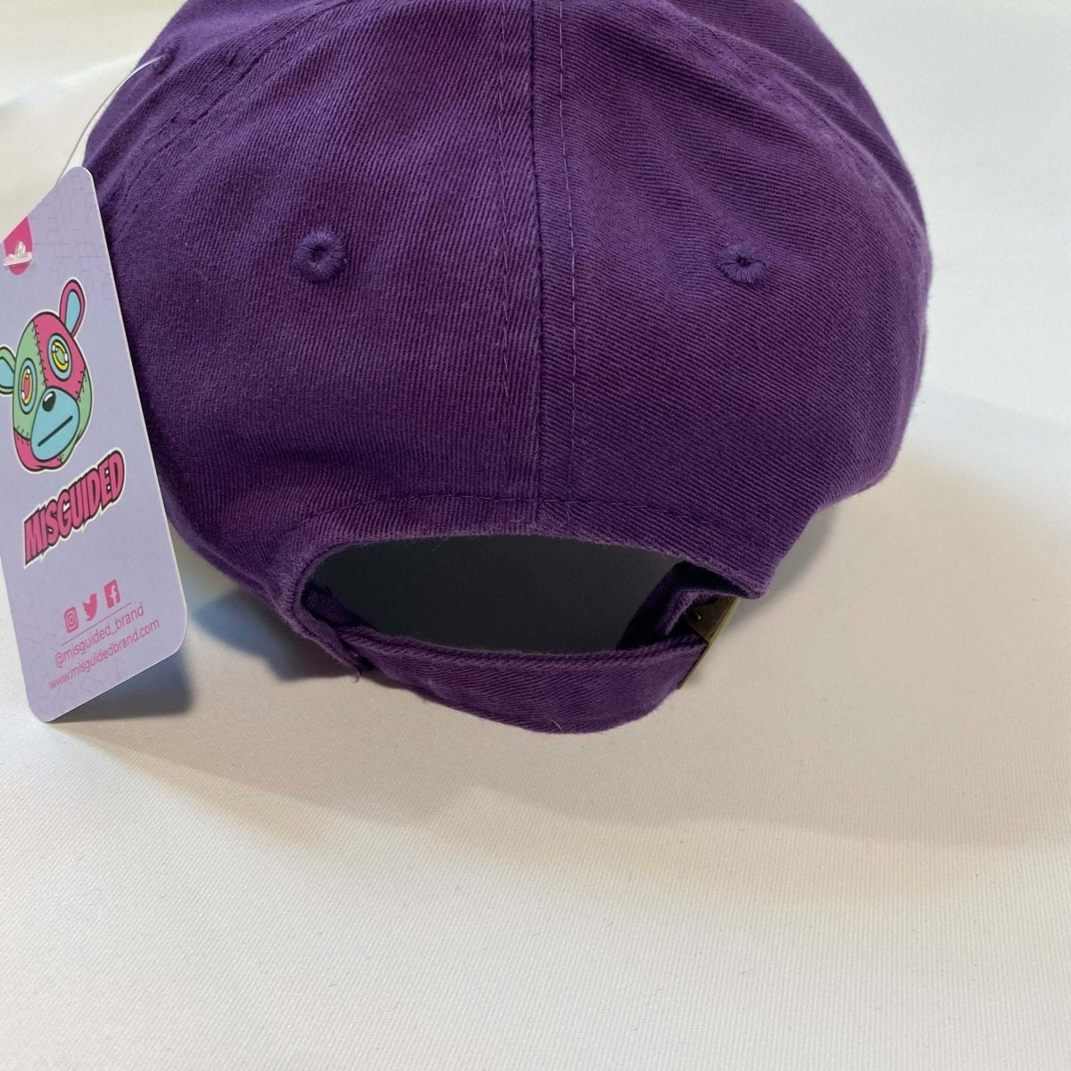 Misguided Distressed Dad Hat - Purple