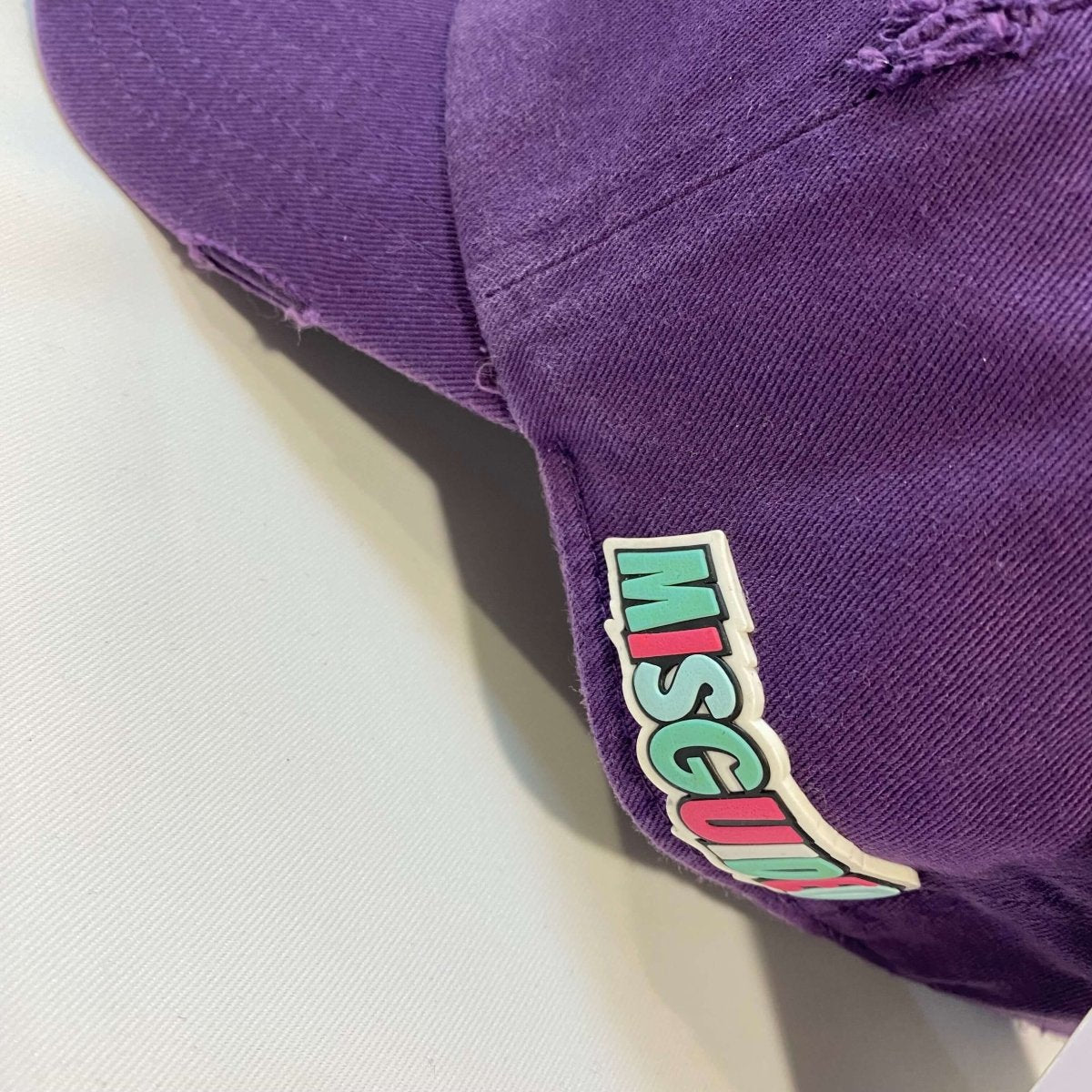 Misguided Distressed Dad Hat - Purple