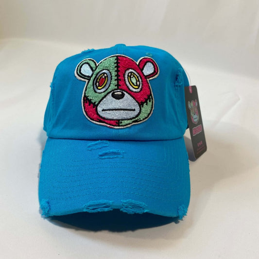 Misguided Distressed Dad Hat - Sky Blue