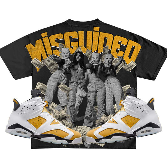 Misguided Girls (Air Jordan 6 Retro Yellow Ochre) T-Shirt