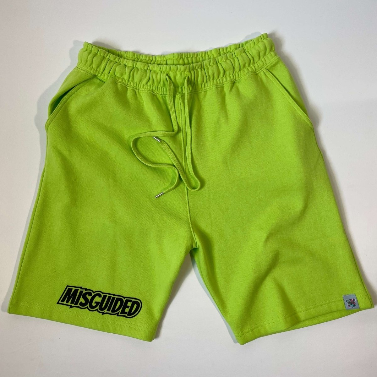 Misguided Jogger Shorts - Lime