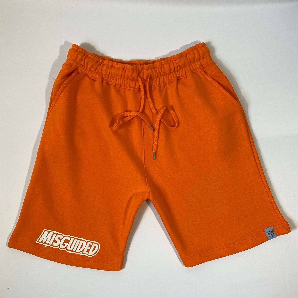 Misguided Jogger Shorts - Orange