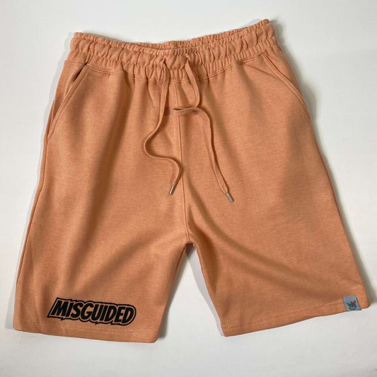 Misguided Jogger Shorts - Peach
