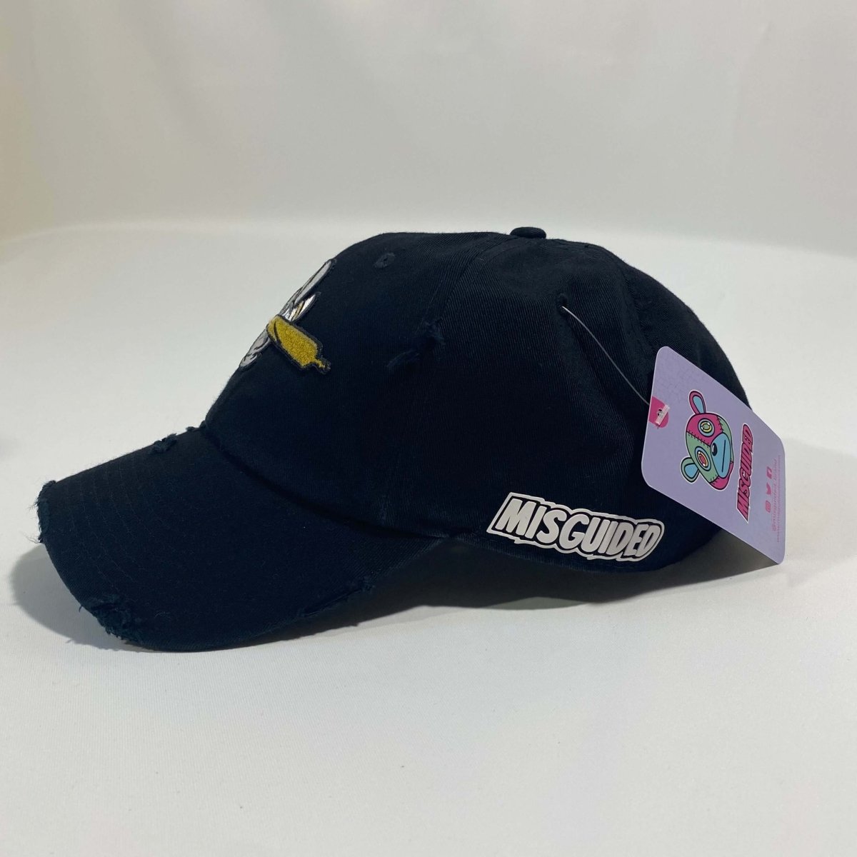 Misguided (Loud Hands) Distressed Dad Hat - Black