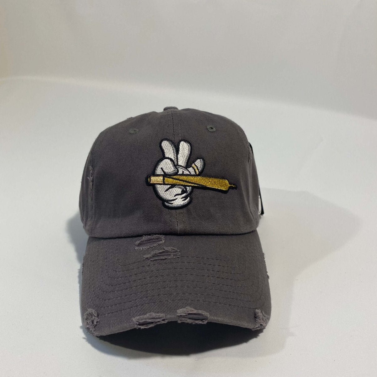 Misguided (Loud Hands) Distressed Dad Hat - Grey