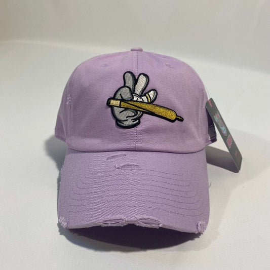 Misguided (Loud Hands) Distressed Dad Hat - Lavender
