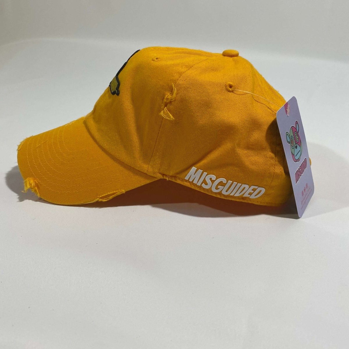 Misguided (Loud Hands) Distressed Dad Hat - Mustard