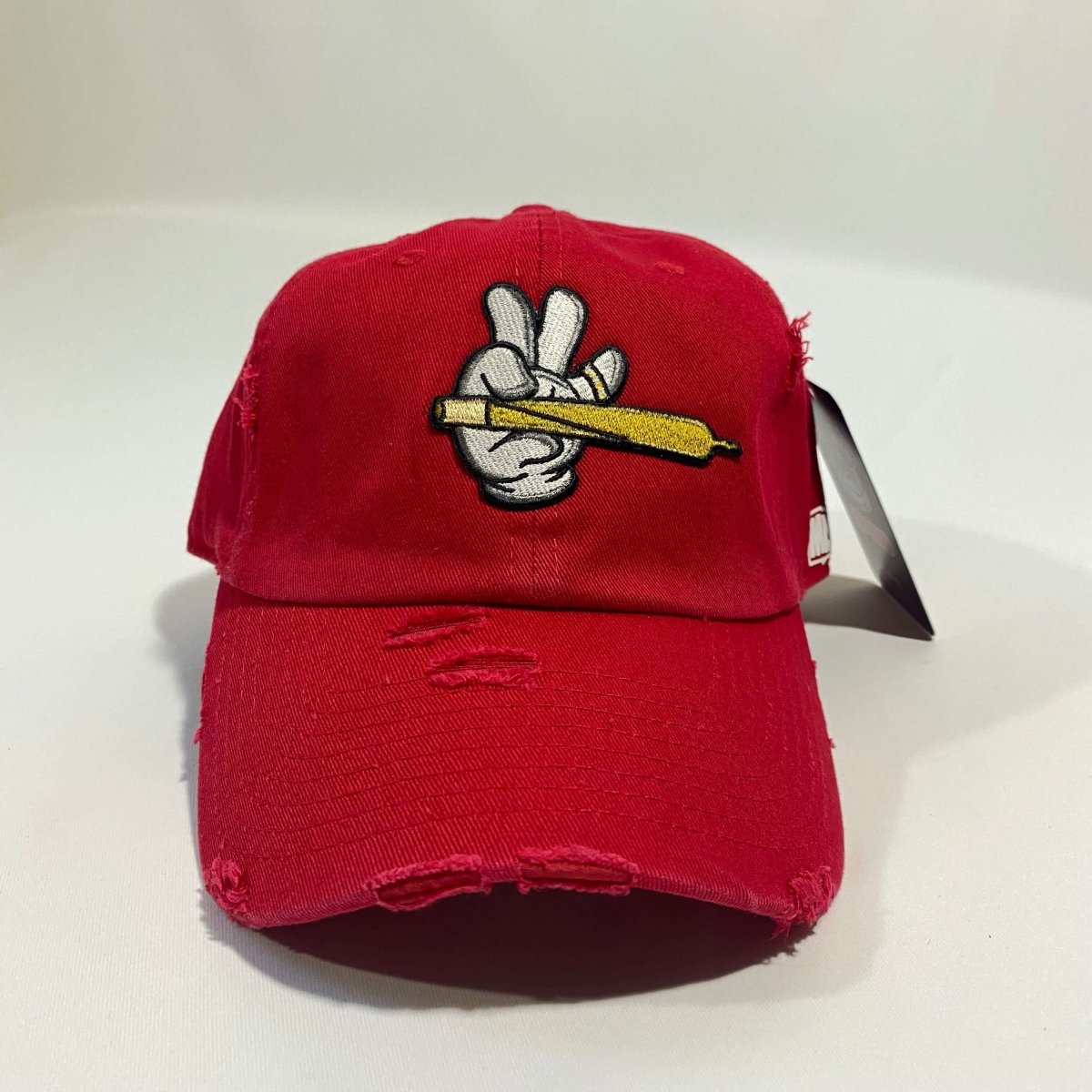 Misguided (Loud Hands) Distressed Dad Hat - Red