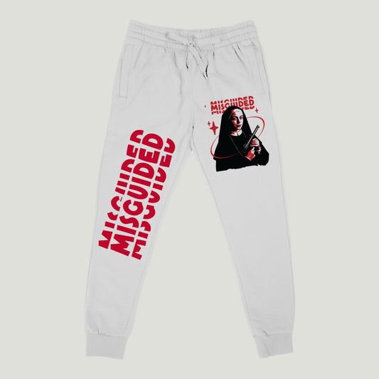 Misguided Nun (Air Jordan 4 Red Cement) Joggers