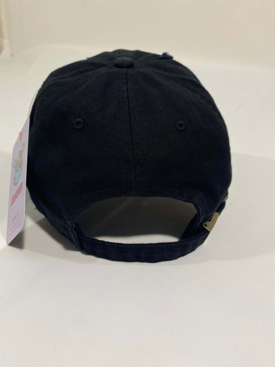 Misguided (Retro 1 Taxi) Distressed Dad Hat - Black