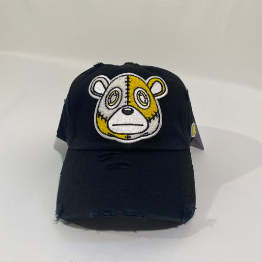 Misguided (Retro 1 Taxi) Distressed Dad Hat - Black