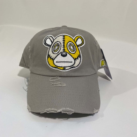 Misguided (Retro 1 Taxi) Distressed Dad Hat - Grey