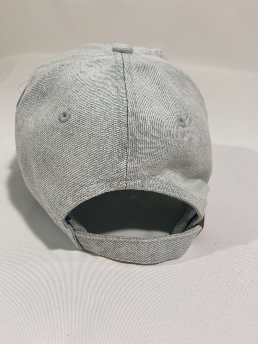 Misguided (Retro 1 Taxi) Distressed Dad Hat - Light Denim