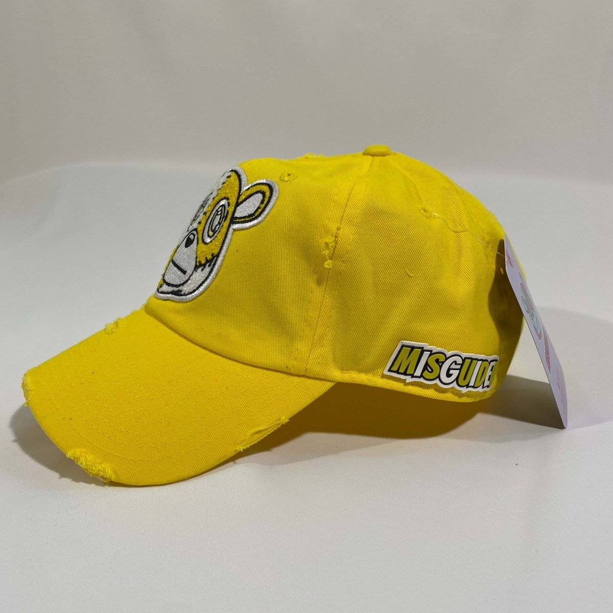 Misguided (Retro 1 Taxi) Distressed Dad Hat - Yellow
