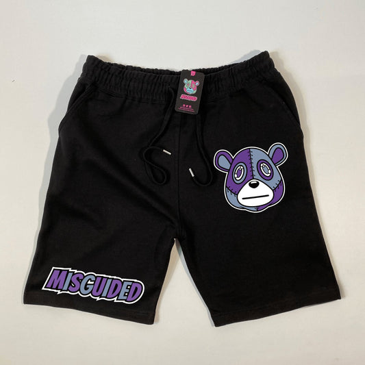 Misguided (Retro 5 Concord) Jogger Shorts - Black