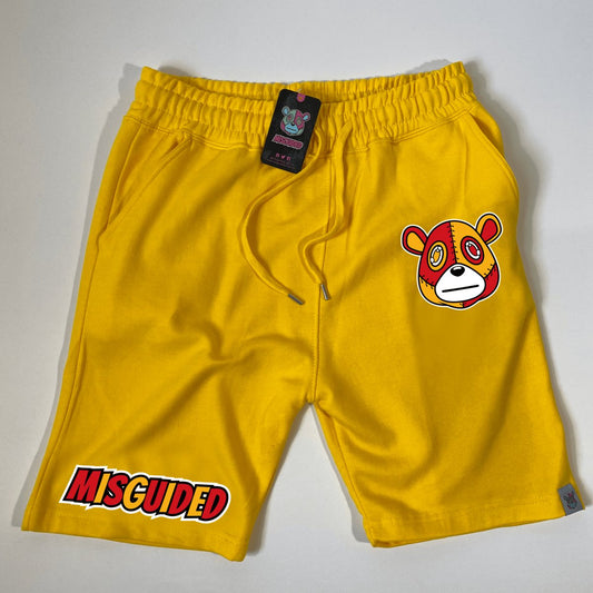 Misguided (Retro 7 Citrus) Jogger Shorts - Citrus