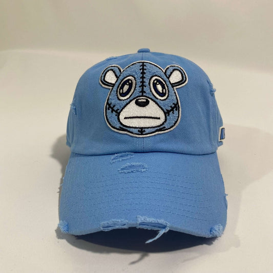 Misguided (UNC 6's) Distressed Dad Hat - Baby Blue