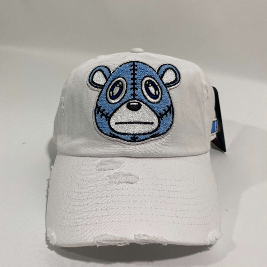 Misguided (UNC 6's) Distressed Dad Hat - White