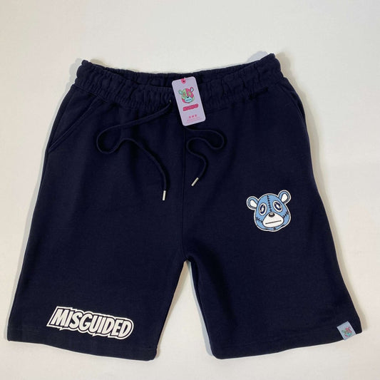 Misguided (UNC 6's) Jogger Shorts - Navy Blue