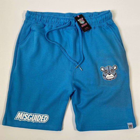 Misguided (UNC 6's) Jogger Shorts - Sky Blue