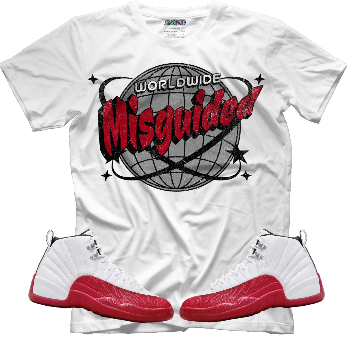 Misguided WorldWide (Air Jordan 12 Cherry) T-Shirt