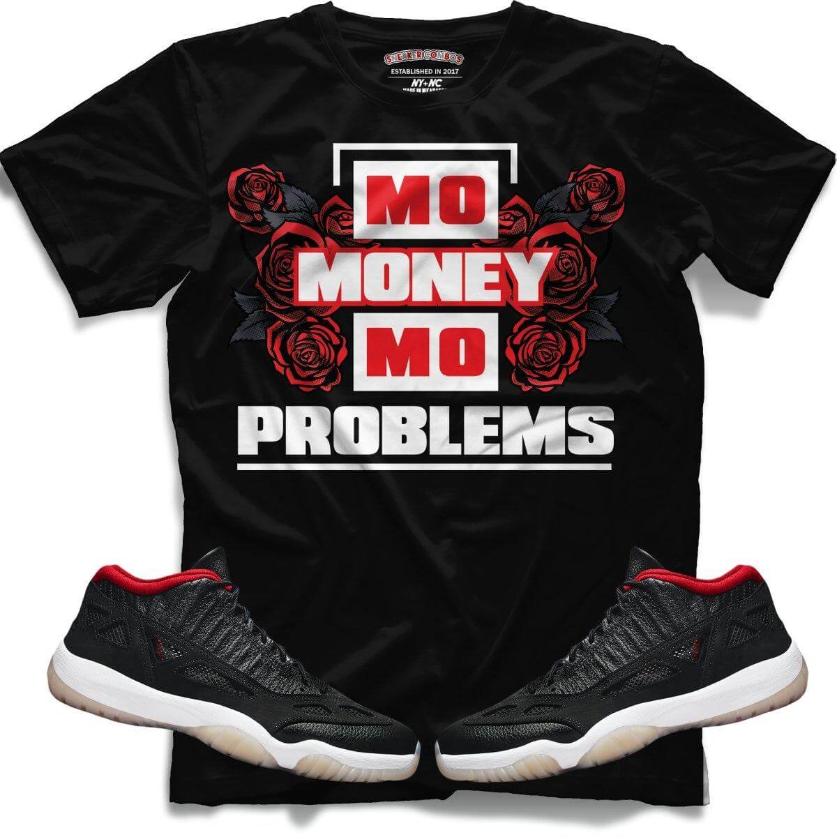Mo Money Mo Problems (Retro 11 Low IE Bred) T-Shirt