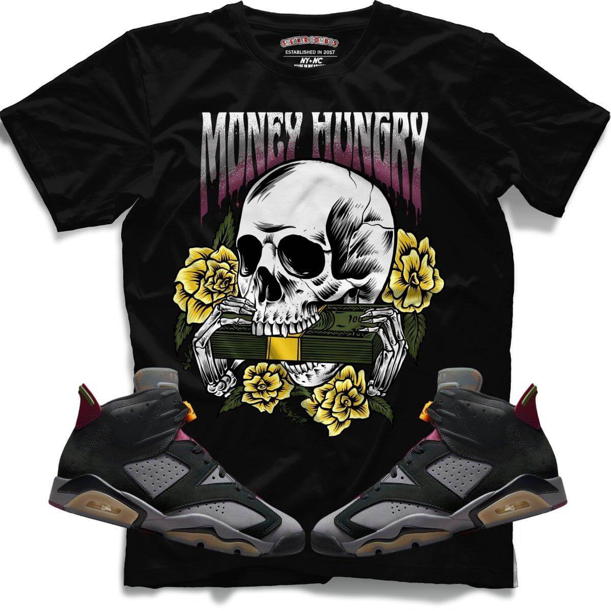 Money Hungry (Retro 6 Bordeaux) T-Shirt