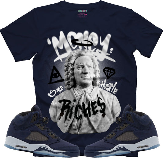 Riches (Air Jordan 5 Midnight Navy) T-Shirt
