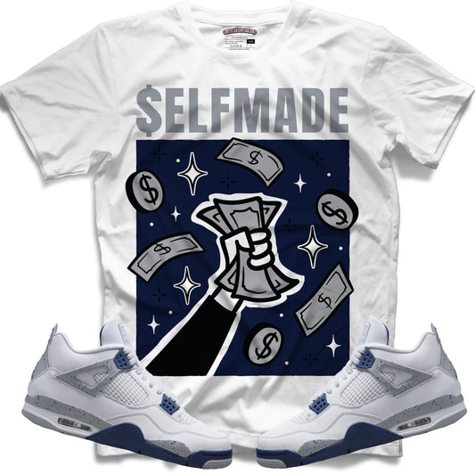 Self Made (Retro 4 Midnight Navy) T-Shirt