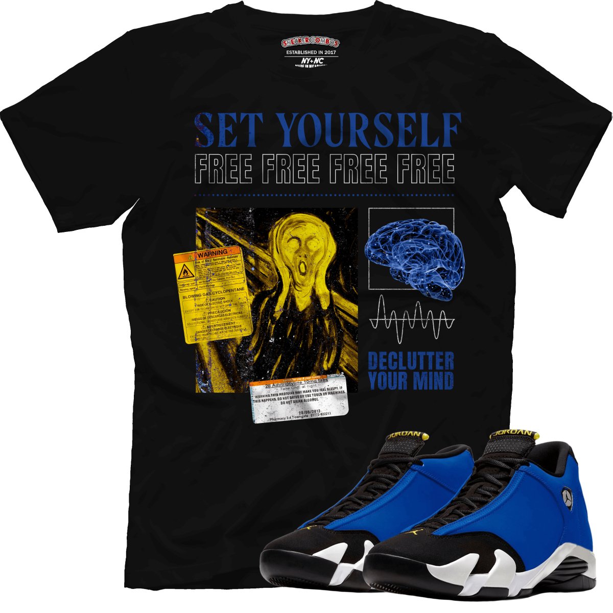 Set Yourself Free (Retro 14 Laney) T-Shirt